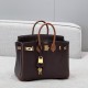 에르메스 Hermes Brikin 25cm Germany Leather 46 Ebene and 37 Gold/gold