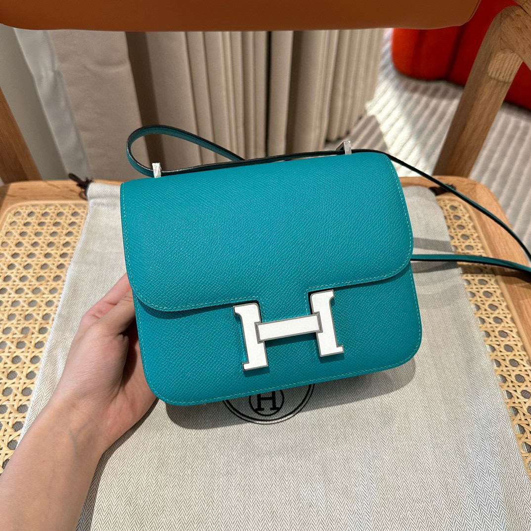 에르메스 Hermes Constance 19cm Epsom AT/silver