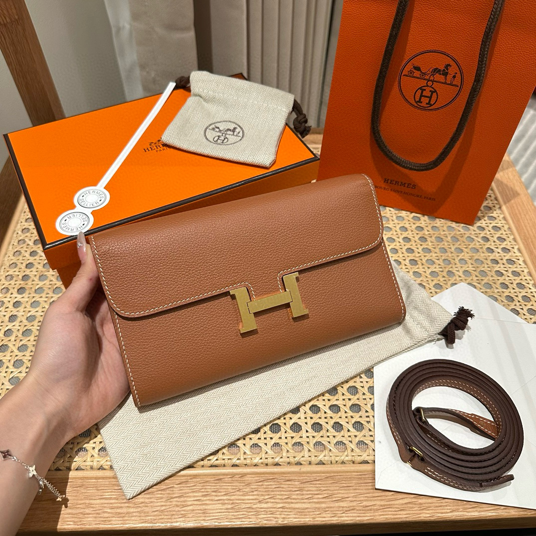에르메스 Hermes Constance to go 20cm Evercolor 37 Gold/gold