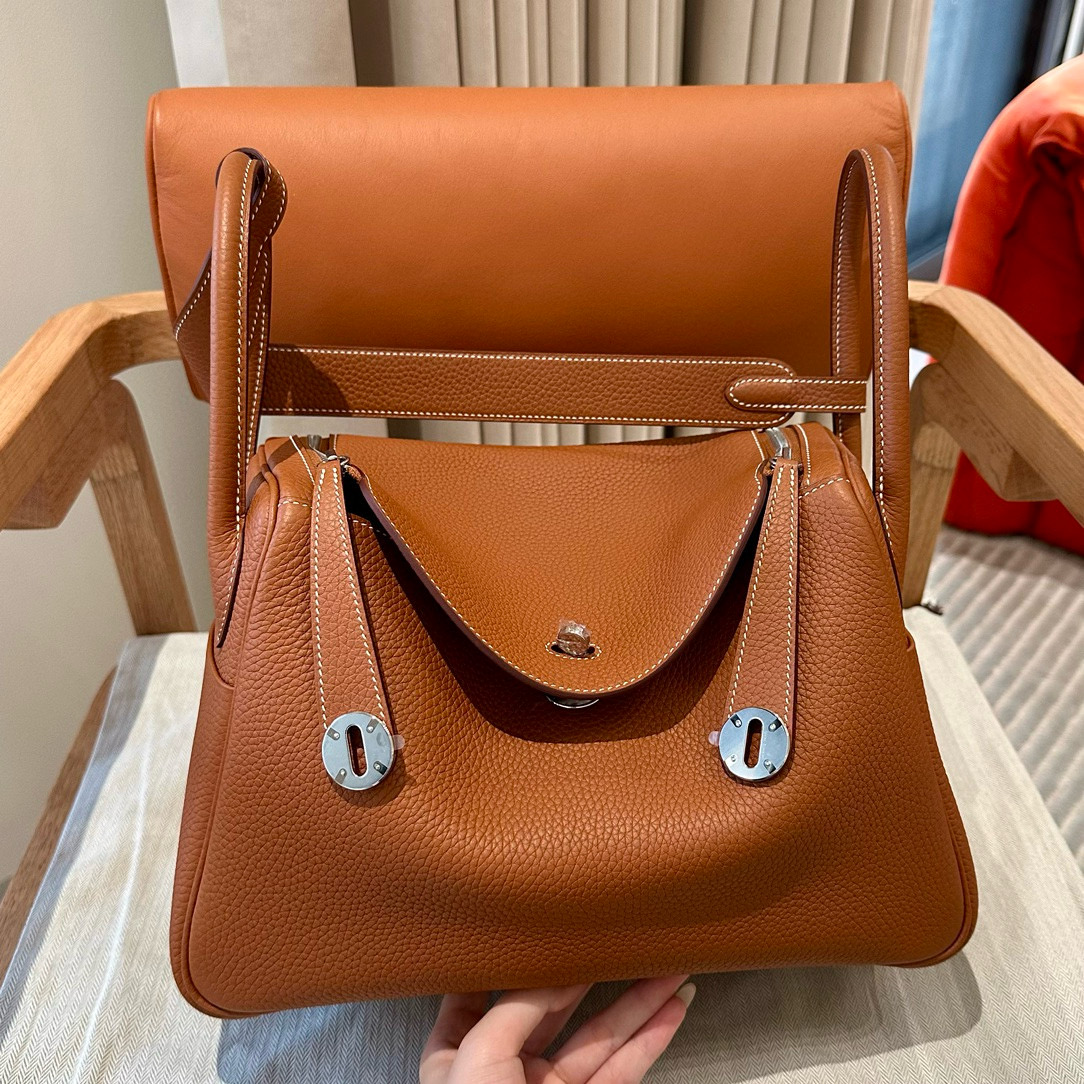 에르메스 Hermes Lindy 30cm Swift 37 Gold/silver