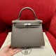 에르메스 Hermes Kelly 25cm Togo 8F Etain/silver