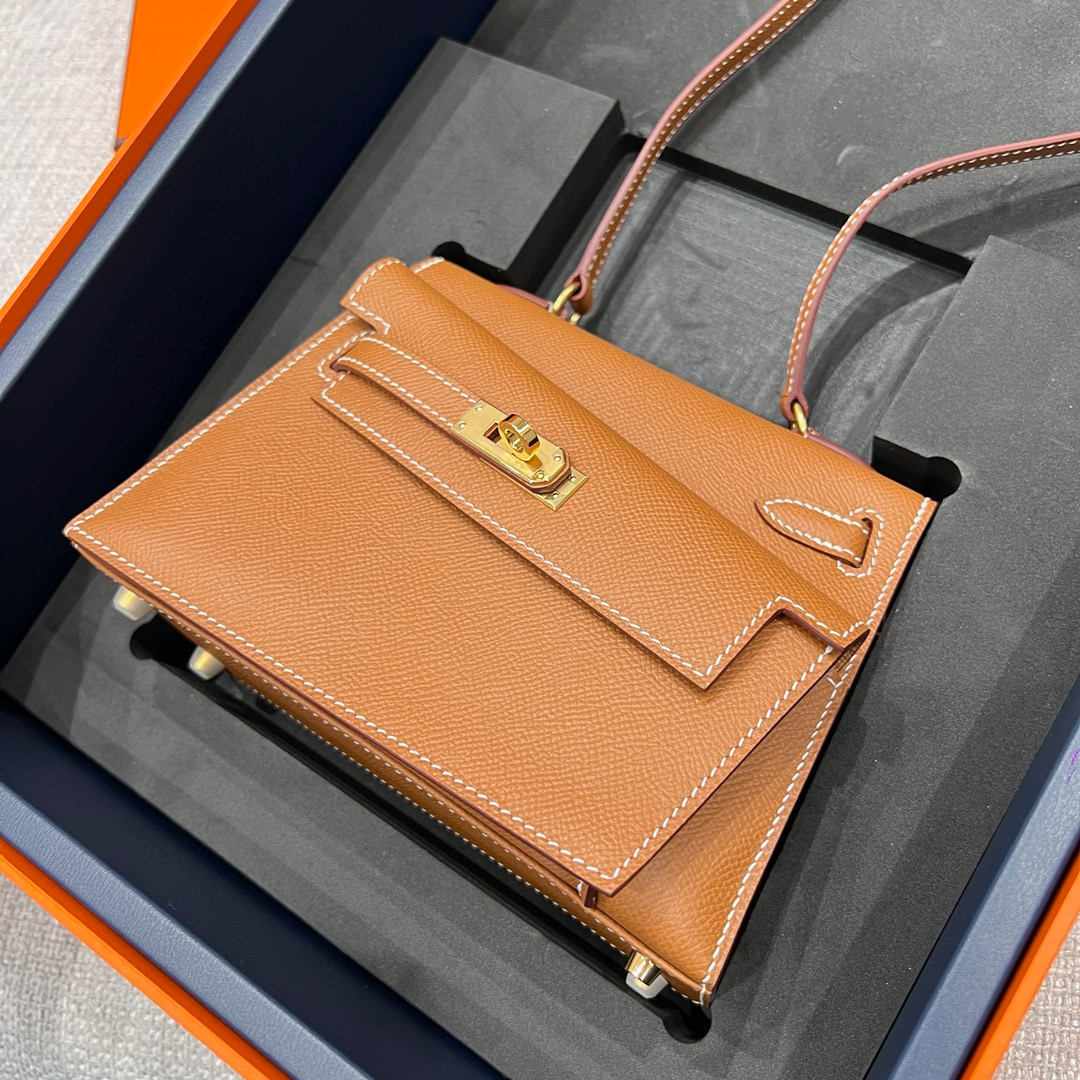 에르메스 Hermes Kelly II Sellier 20cm Epsom 37 Gold/gold