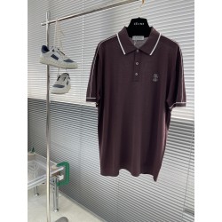 브루넬로 쿠치넬리 Brunello Cucineli 반팔 폴로 셔츠
