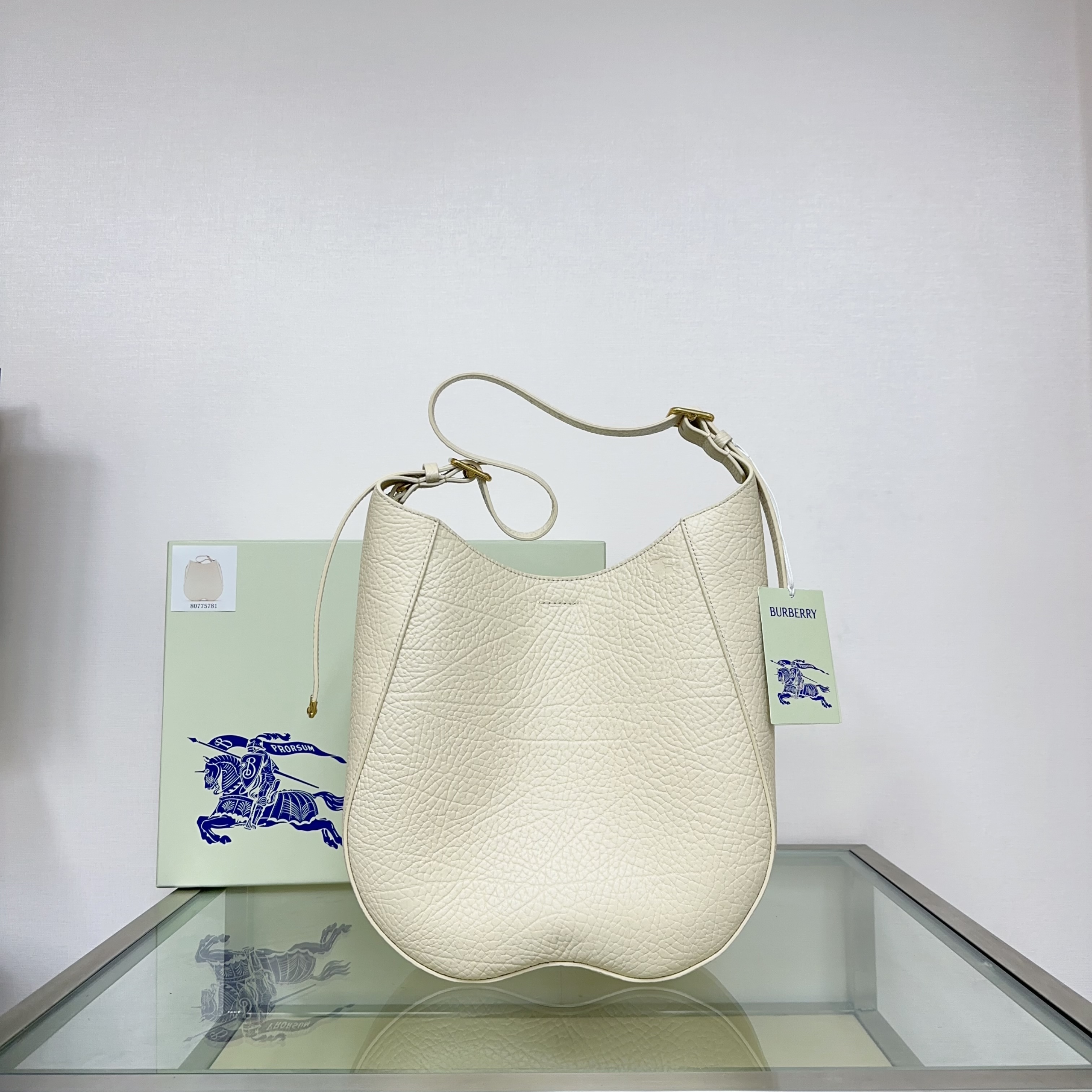 버버리 Burberry 5781 Chess 숄더백 White 30cm