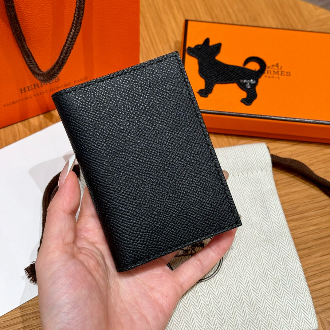 에르메스 Hermes MC² Euclide Card Holder 10.5cm Epsom 89 Noir