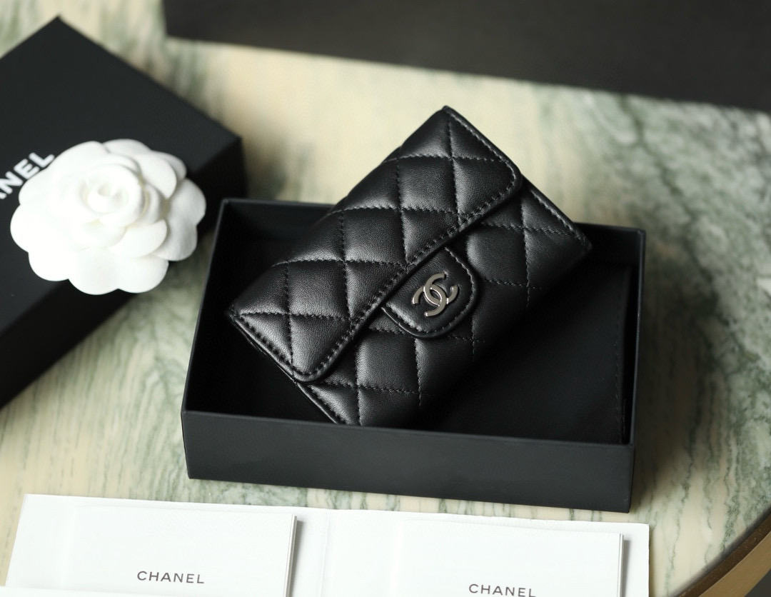 샤넬 Chanel Classic Flap Wallet Lambskin C-03 7.5cm