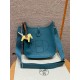 에르메스 Hermes Evelyne 29cm clemence 75 Blue Jean/silver