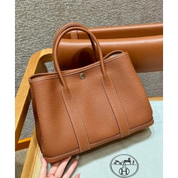 에르메스 Hermes Garden party 30cm vache country 37 Gold