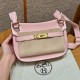 에르메스 Hermes Jypsiere mini 23cm evercolor 3Q Rose Sakura/gold