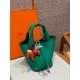 에르메스 Hermes Picotin lock 18cm clemence U4 Vert vertigo/silver