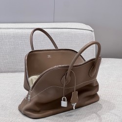 에르메스 Hermes Bolide relax 35cm Swift 18 Etoupe/silver
