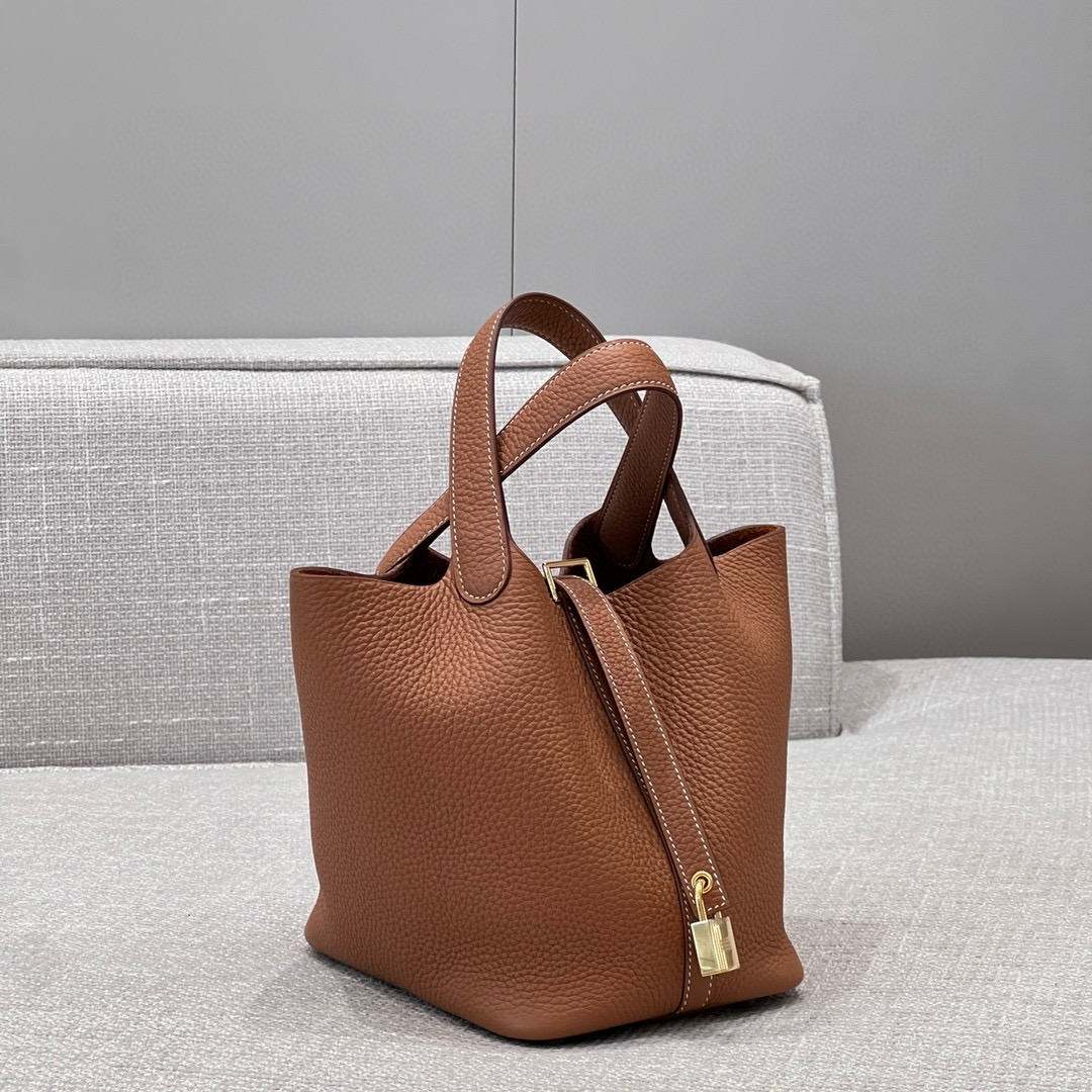 에르메스 Hermes Picotin 18cm Togo 37 Gold/gold