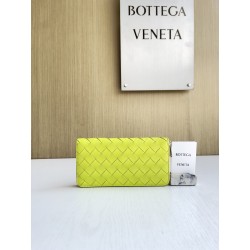 보테가 베네타 Bottega Veneta 593217 Intrecciato Zip Around Wallet 19CM