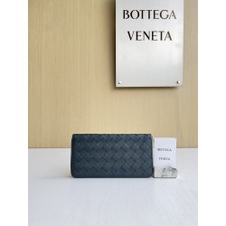보테가 베네타 Bottega Veneta 593217 Intrecciato Zip Around Wallet 19CM