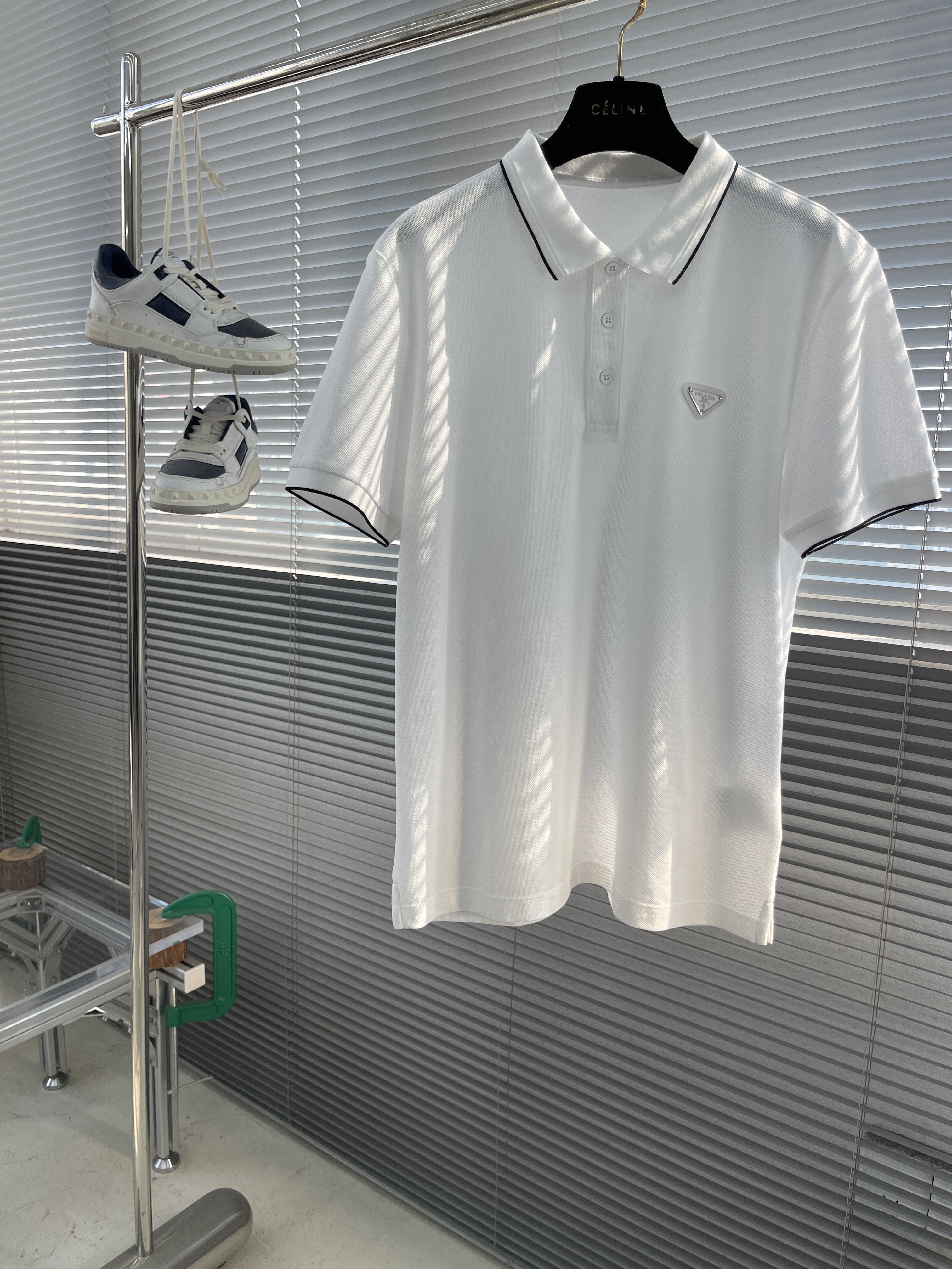 프라다 Prada 반팔 폴로 셔츠