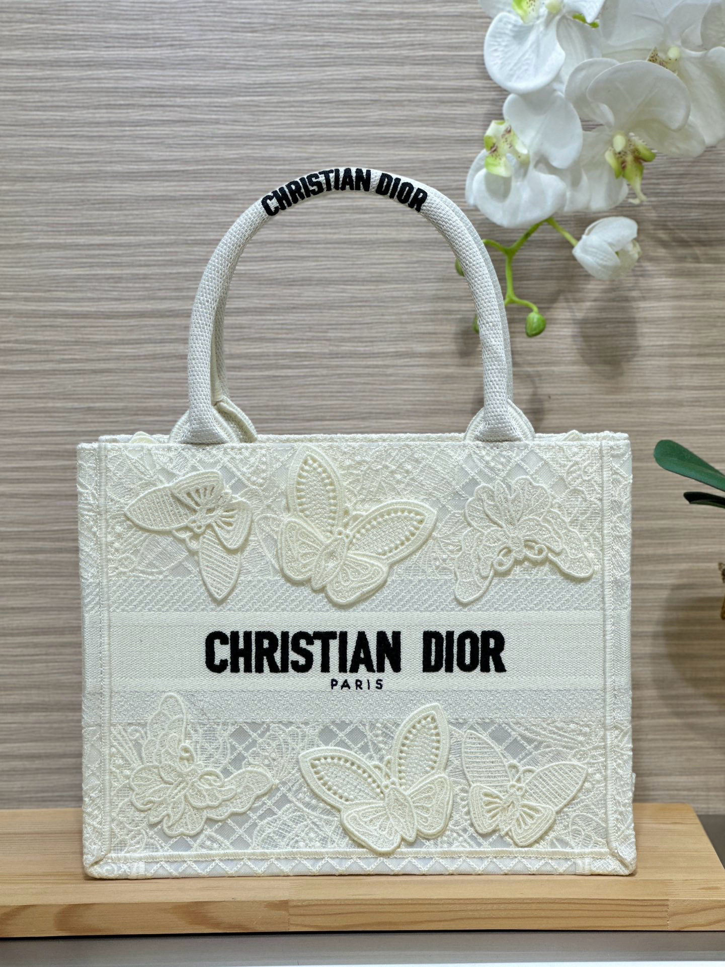 올 Dior Small Dior Book Tote White 26.5cm