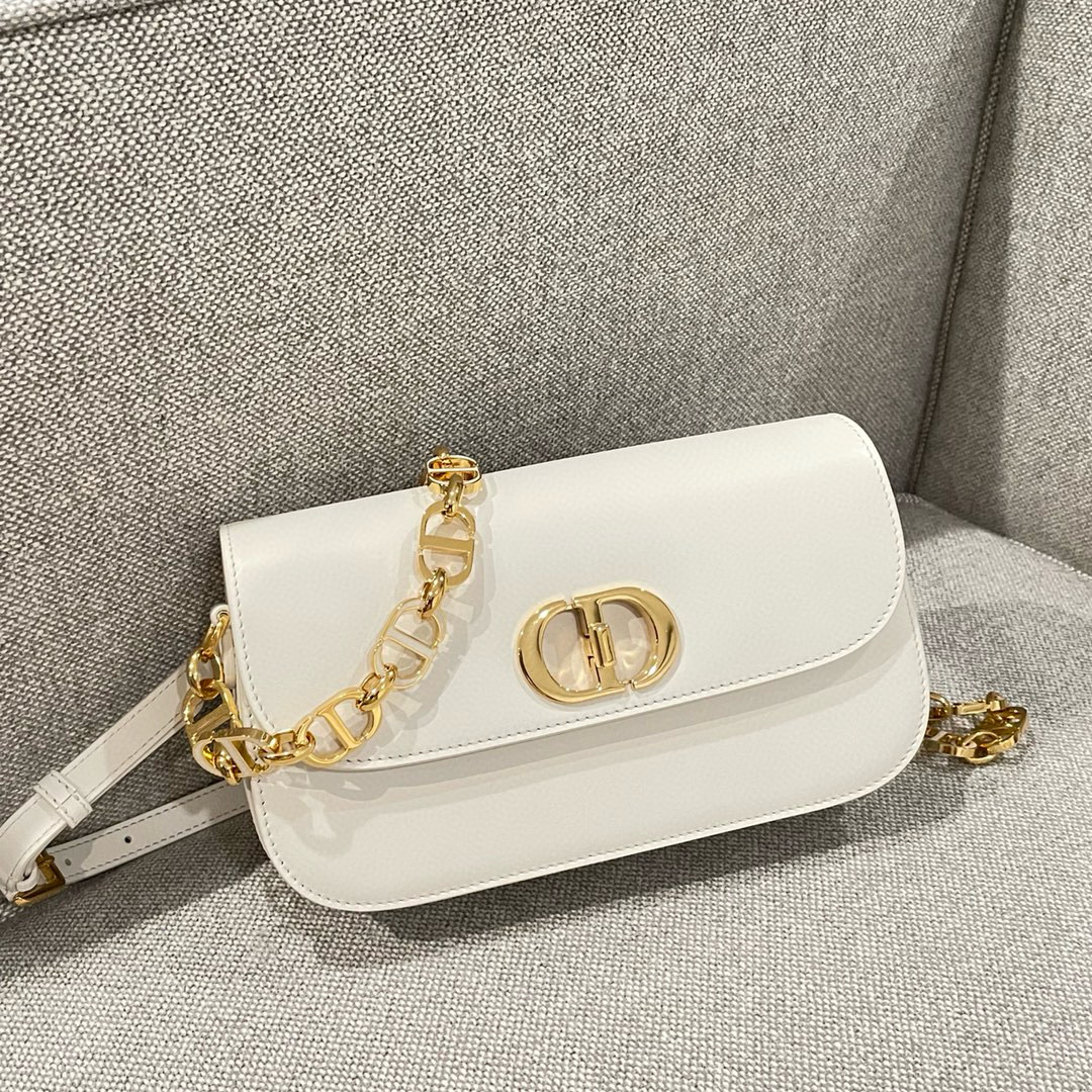 디올 Dior 30 Montaigne Avenue Bag White 22cm