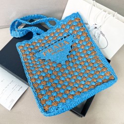 프라다 Prada 1BG393 크로셰 토트 백 38cm