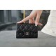 샤넬 Chanel Classic Flap Card Holder Black silver 11.5cm