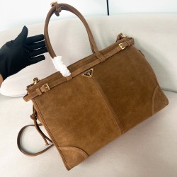 프라다 Prada 1BA439 보니 엑스트라 라지 가죽 핸드백