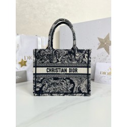 디올 Dior Small Dior Book Tote Blue Reverse 26.5cm