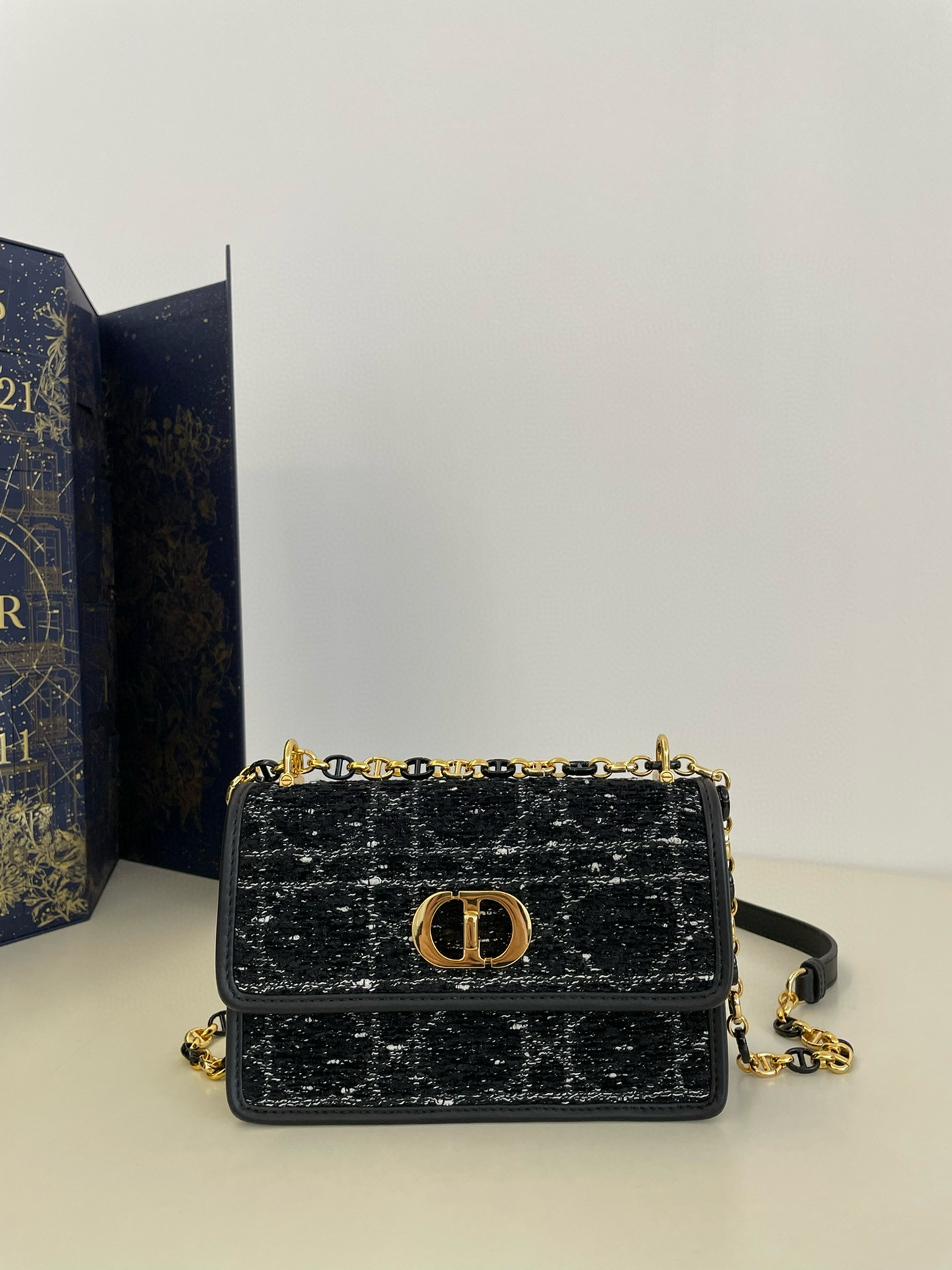 디올 Dior Miss Caro Mini Bag Black 19cm