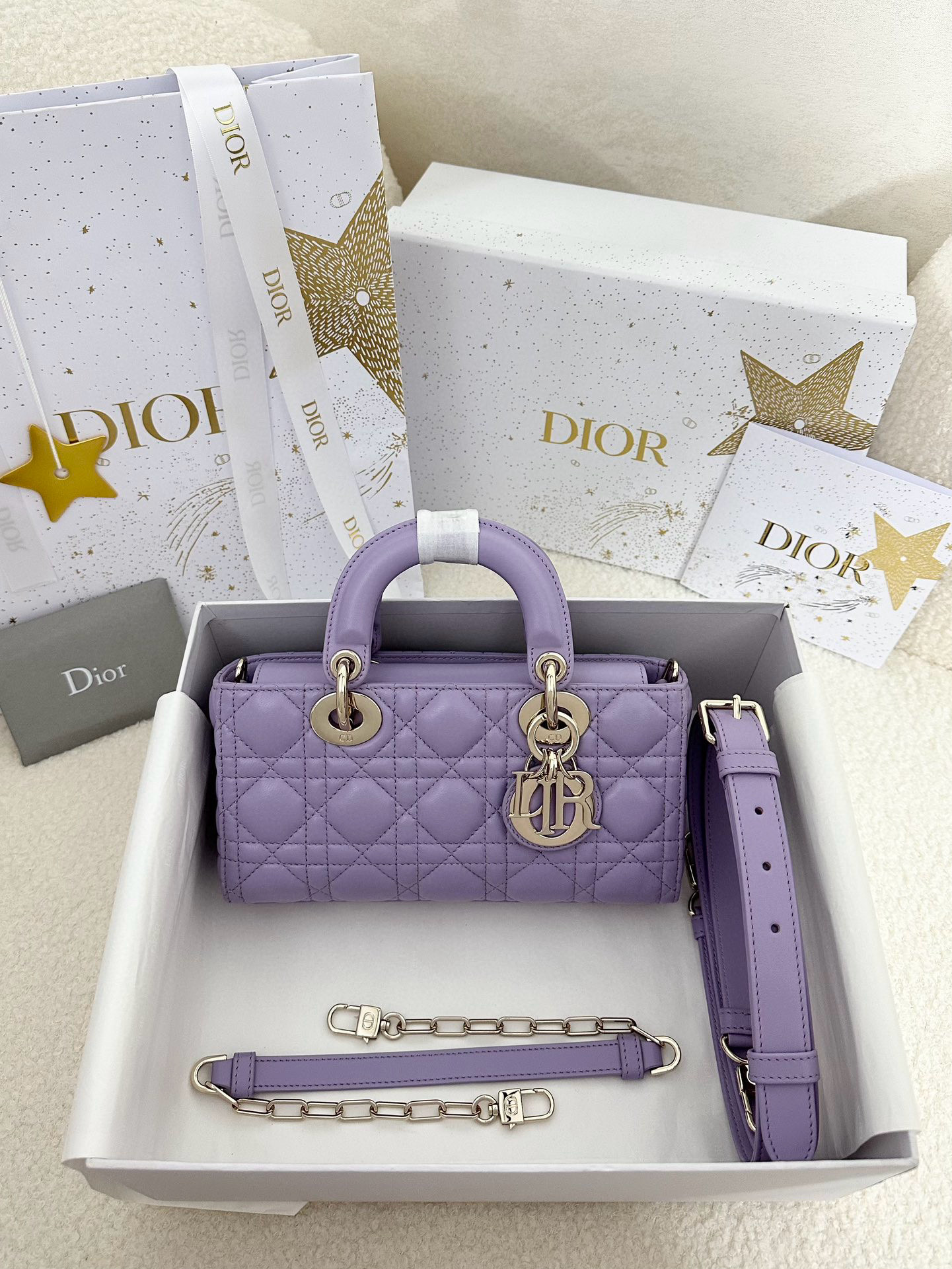 디올 Dior Small Lady D-Joy Bag purple 22cm