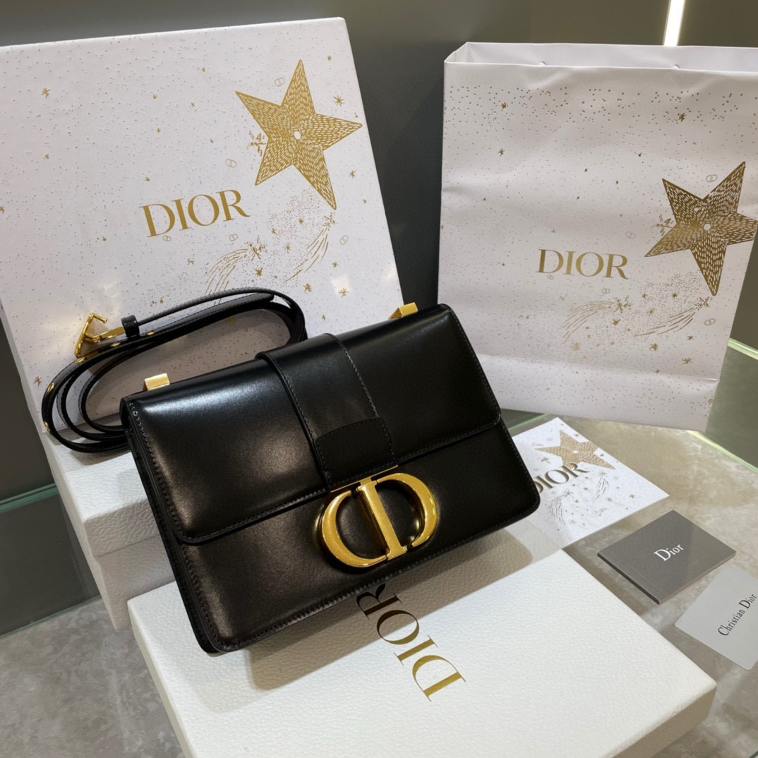 디올 Dior 30 Montaigne Bag Black 24cm