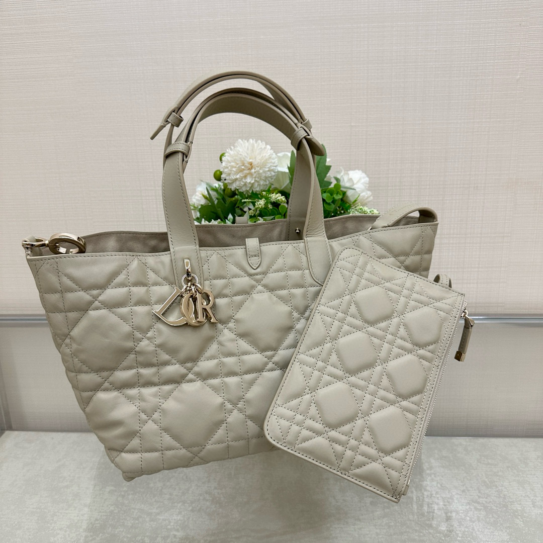 디올 Dior Medium Dior Toujours Bag Beige 28.5cm