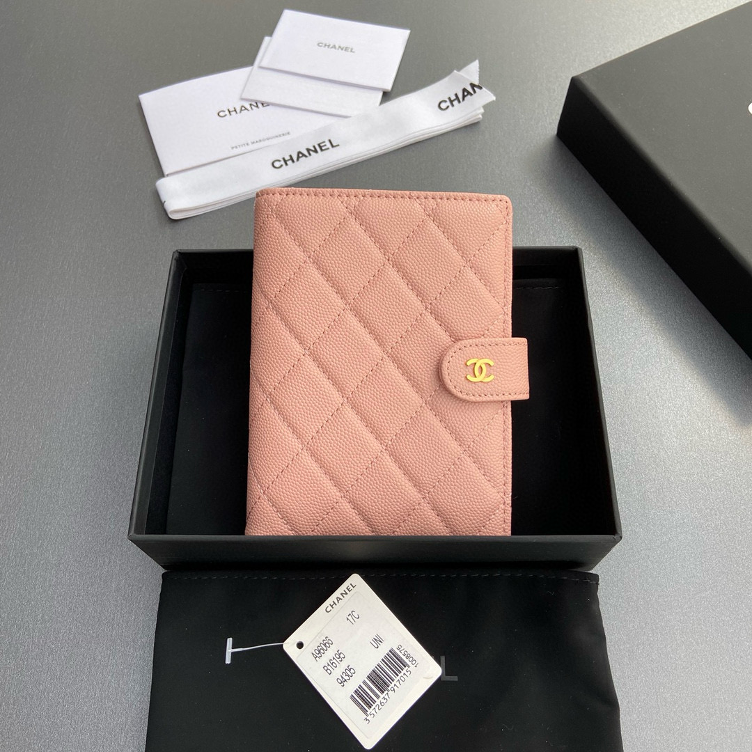 샤넬 Chanel 96066 지갑 Pink/gold 10CM