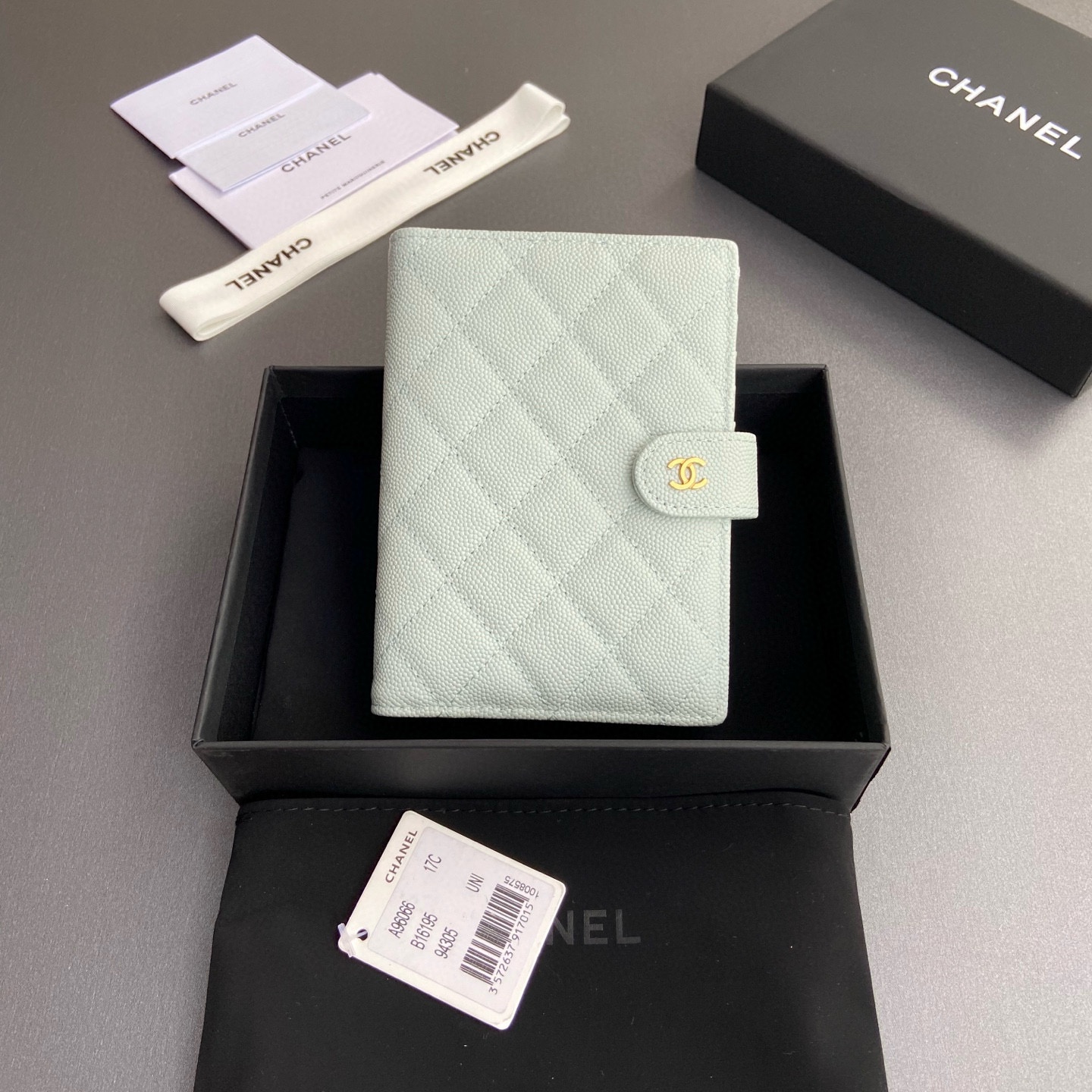 샤넬 Chanel 96066 지갑 Light blue 10CM