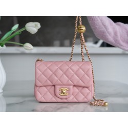 샤넬 Chanel Mini Flap Bag AS1786 Pink 18cm