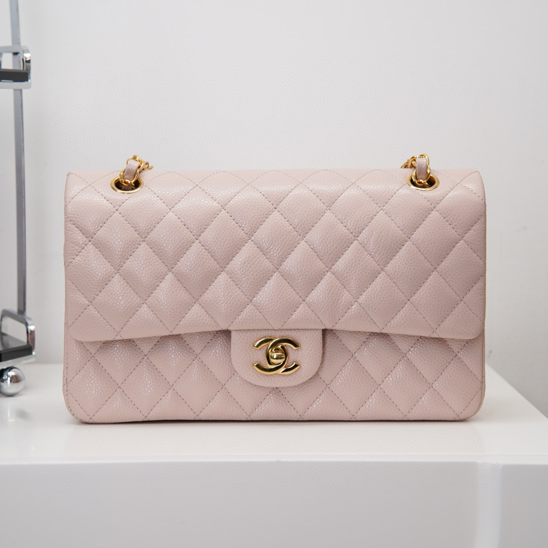 샤넬 Chanel Medium Classic Flap Bag A01112 Pink 25cm