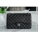 샤넬 Chanel Jumbo Classic Flap Bag A58600 Black silver 30cm