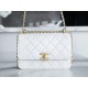 샤넬 Chanel 24c Flap Bag AS2649 White 22cm