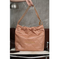 샤넬 Chanel 22P 22Small Handbag AS3260 Caramel gold 35cm