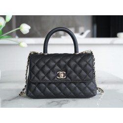 샤넬 Chanel Small CoCo Handle Flap Bag A92990 Black 24cm