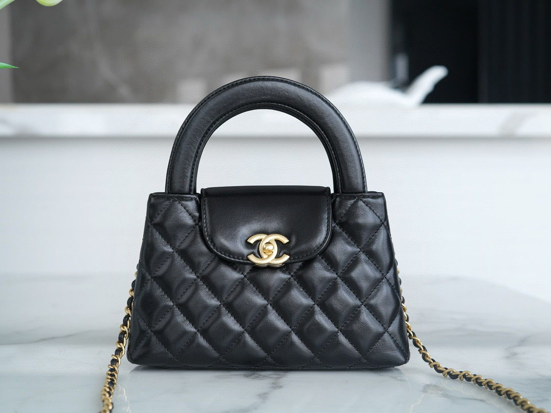 샤넬 Chanel 23K Kelly Nano AS4416 Black 13cm