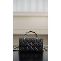 샤넬 Chanel 25s cross handle Kelly black 18cm