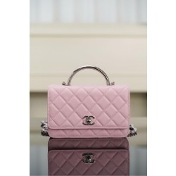 샤넬 Chanel 25P Wallet on Chain AP4497 pink 19cm