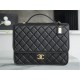샤넬 Chanel 22k Large Backpack Patent Black 31.5cm