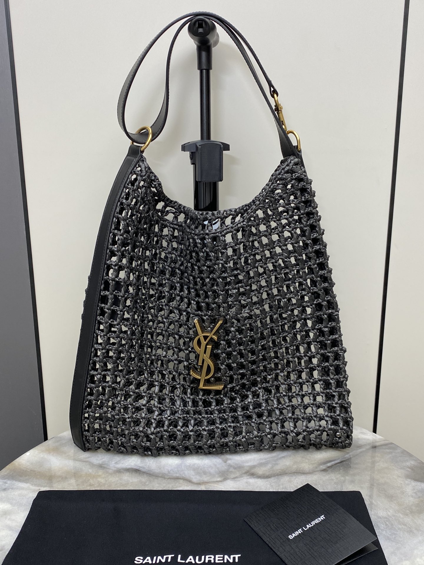 생로랑 Saint laurent/YSL 773984 Oxalis in Raffia Black