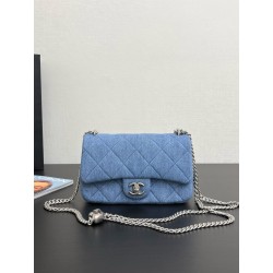 샤넬 Chanel 25c Mini Flap Bag 99437 Blue 19cm