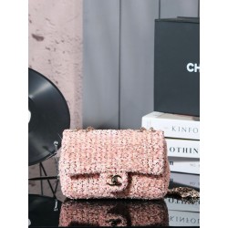 샤넬 Chanel Mini Classic Flap Bag Pink 20cm