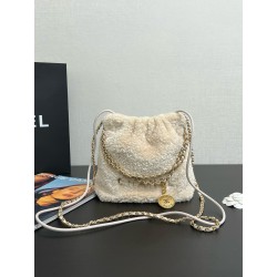 샤넬 Chanel 22 Mini Handbag 99240 Apricot 18.5cm