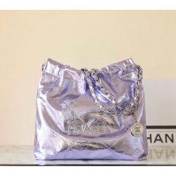 샤넬 Chanel 25c 22 Small Handbag AS3260 purple 35cm
