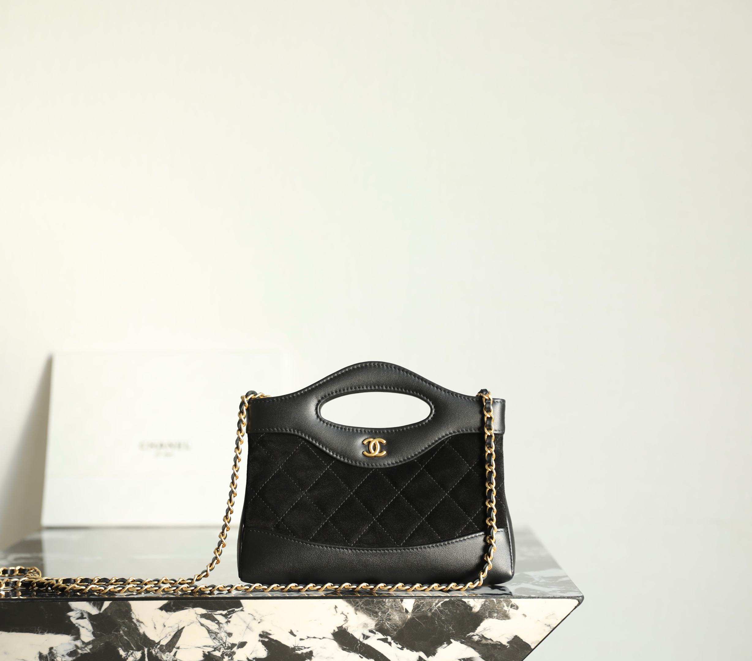 샤넬 Chanel 25P AP3656 31Shopping Bag Nano C-501 Black 20.5cm