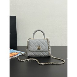 샤넬 Chanel Mini CoCo Handle Nano Flap Bag 99410 grey 14.5cm