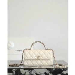 샤넬 Chanel 25s AP3238 Flap Phone Holder with Chain C-511 Beige 18cm