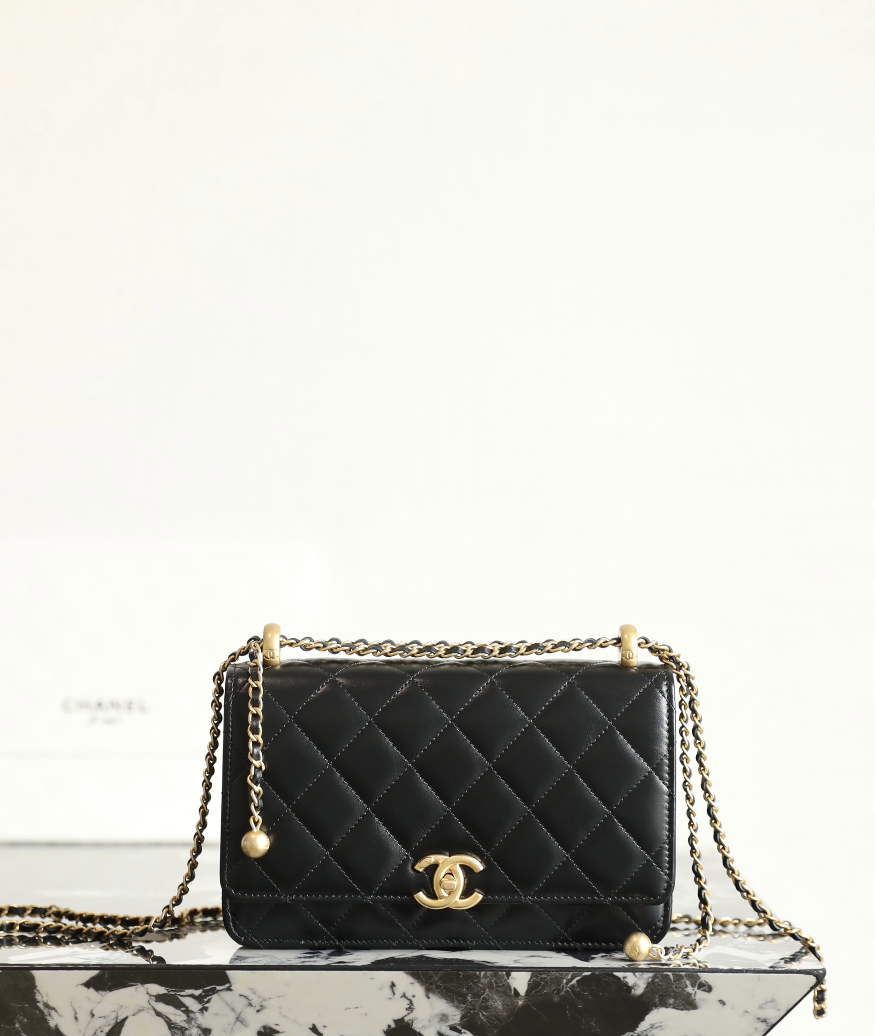 샤넬 Chanel 25s AP2289 Wallet on Chain C-811 Black 19.3cm